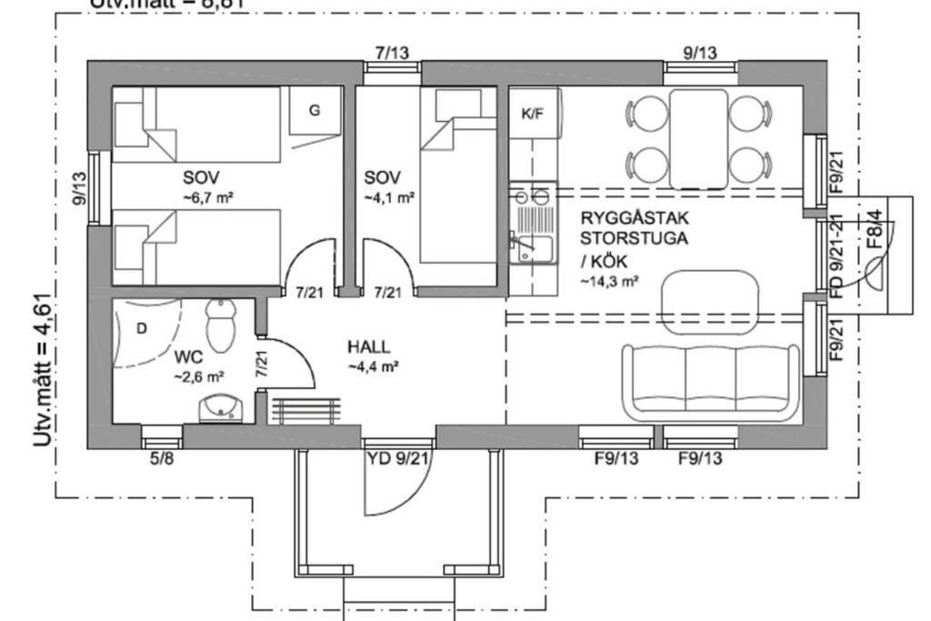 Nybyggd Stuga Intill Skogsbrynet - New Built Cottage Next To The Cowberry Forest 莫拉 外观 照片